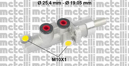 Metelli 05-0774 Brake Master Cylinder 050774: Buy near me in Poland at 2407.PL - Good price!
