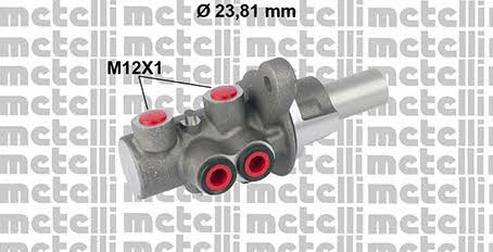 Metelli 05-0779 Brake Master Cylinder 050779: Buy near me in Poland at 2407.PL - Good price!