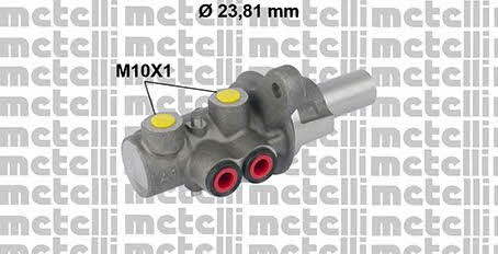 Metelli 05-0780 Brake Master Cylinder 050780: Buy near me in Poland at 2407.PL - Good price!