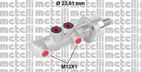 Metelli 05-0788 Brake Master Cylinder 050788: Buy near me in Poland at 2407.PL - Good price!