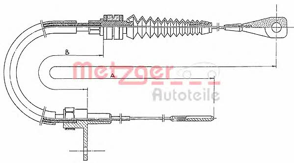 Metzger 11.0651 Accelerator cable 110651: Buy near me in Poland at 2407.PL - Good price!