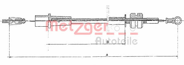 Metzger 11.1323 Accelerator cable 111323: Buy near me in Poland at 2407.PL - Good price!
