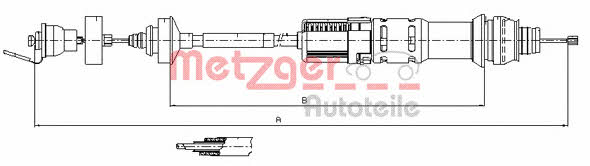 Metzger 11.2198 Трос сцепления 112198: Купить в Польше - Отличная цена на 2407.PL!