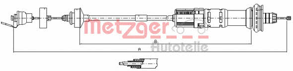 Metzger 11.3029 Трос сцепления 113029: Отличная цена - Купить в Польше на 2407.PL!