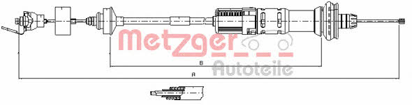 Metzger 11.3059 Трос сцепления 113059: Отличная цена - Купить в Польше на 2407.PL!