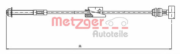 Metzger 11.5452 Трос стояночного тормоза 115452: Отличная цена - Купить в Польше на 2407.PL!