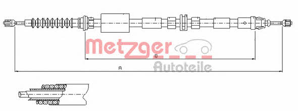 Metzger 11.5511 Linka hamulca tył 115511: Atrakcyjna cena w Polsce na 2407.PL - Zamów teraz!