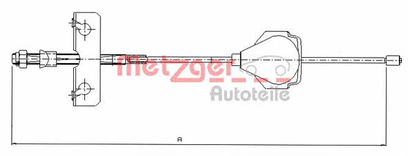 Metzger 11.5513 Seilzug, feststellbremse 115513: Kaufen Sie zu einem guten Preis in Polen bei 2407.PL!