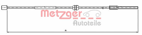 Metzger 11.5756 Cable Pull, parking brake 115756: Buy near me in Poland at 2407.PL - Good price!