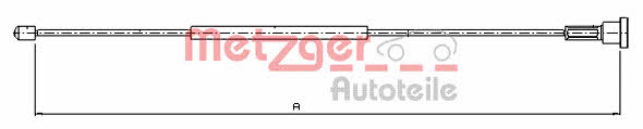 Metzger 11.5757 Cable Pull, parking brake 115757: Buy near me in Poland at 2407.PL - Good price!