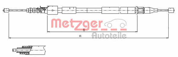 Metzger 11.5759 Cable Pull, parking brake 115759: Buy near me in Poland at 2407.PL - Good price!