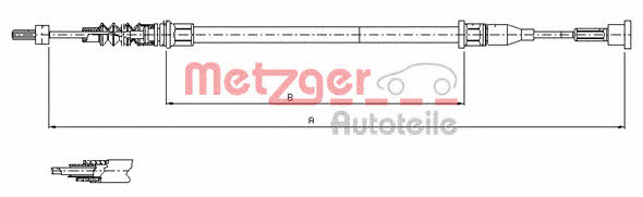 Metzger 11.5768 Linka hamulca tył 115768: Atrakcyjna cena w Polsce na 2407.PL - Zamów teraz!