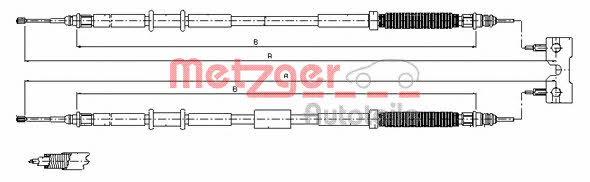 Metzger 11.5770 Cable Pull, parking brake 115770: Buy near me in Poland at 2407.PL - Good price!