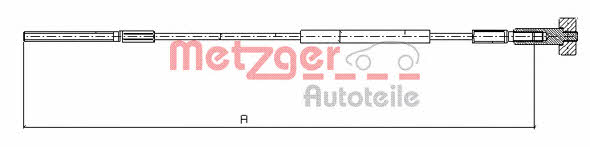 Metzger 11.5936 Cable Pull, parking brake 115936: Buy near me in Poland at 2407.PL - Good price!