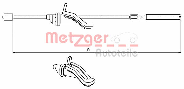Metzger 10.5369 Cable Pull, parking brake 105369: Buy near me in Poland at 2407.PL - Good price!