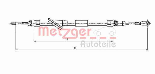 Metzger 10.9831 Трос стояночного тормоза 109831: Отличная цена - Купить в Польше на 2407.PL!