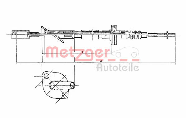 Metzger 1402.2 Kupplungsseil 14022: Kaufen Sie zu einem guten Preis in Polen bei 2407.PL!