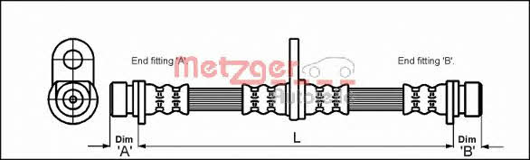Metzger 4113290 Przewód hamulcowy elastyczny 4113290: Atrakcyjna cena w Polsce na 2407.PL - Zamów teraz!