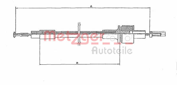 Metzger 11.2431 Clutch cable 112431: Buy near me in Poland at 2407.PL - Good price!