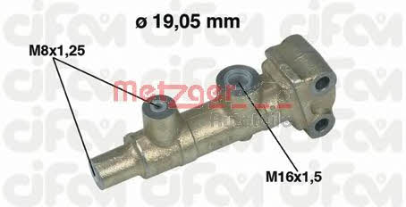 Metzger 202-037 Brake Master Cylinder 202037: Buy near me in Poland at 2407.PL - Good price!