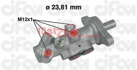 Metzger 202-295 Brake Master Cylinder 202295: Buy near me in Poland at 2407.PL - Good price!