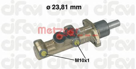 Metzger 202-298 Brake Master Cylinder 202298: Buy near me in Poland at 2407.PL - Good price!