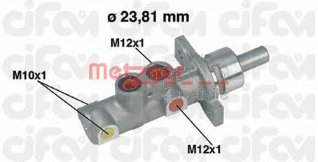 Metzger 202-362 Brake Master Cylinder 202362: Buy near me in Poland at 2407.PL - Good price!