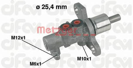 Metzger 202-368 Brake Master Cylinder 202368: Buy near me in Poland at 2407.PL - Good price!