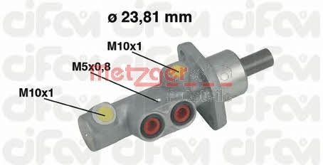 Metzger 202-452 Brake Master Cylinder 202452: Buy near me in Poland at 2407.PL - Good price!