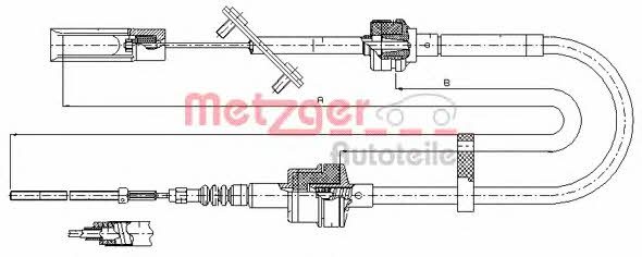 Metzger 492.10 Трос сцепления 49210: Отличная цена - Купить в Польше на 2407.PL!