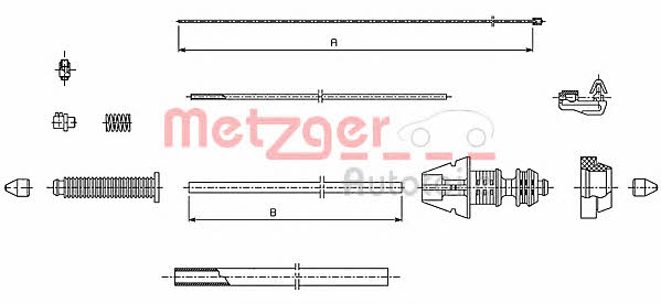 Metzger 493.1 Трос акселератора 4931: Отличная цена - Купить в Польше на 2407.PL!