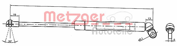 Metzger 2110334 Sprężyna gazowa bagażnika 2110334: Dobra cena w Polsce na 2407.PL - Kup Teraz!