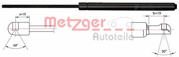 Metzger 2110363 Sprężyna gazowa pokrywy silnika 2110363: Dobra cena w Polsce na 2407.PL - Kup Teraz!