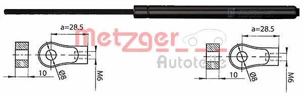 Metzger 2110405 Sprężyna gazowa pokrywy silnika 2110405: Dobra cena w Polsce na 2407.PL - Kup Teraz!