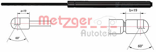 Metzger 2110535 Sprężyna gazowa bagażnika 2110535: Dobra cena w Polsce na 2407.PL - Kup Teraz!