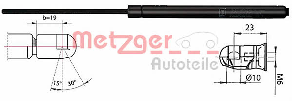 Metzger 2110536 Sprężyna gazowa bagażnika 2110536: Dobra cena w Polsce na 2407.PL - Kup Teraz!