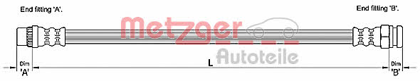 Metzger 4110228 Brake Hose 4110228: Buy near me in Poland at 2407.PL - Good price!