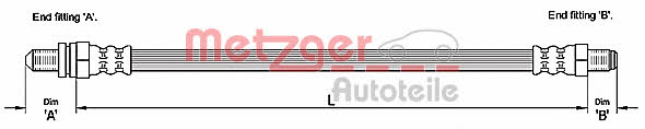 Metzger 4110242 Brake Hose 4110242: Buy near me in Poland at 2407.PL - Good price!