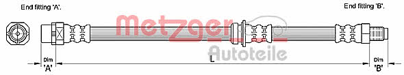 Metzger 4110269 Brake Hose 4110269: Buy near me in Poland at 2407.PL - Good price!