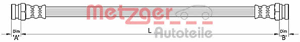 Metzger 4110311 Brake Hose 4110311: Buy near me in Poland at 2407.PL - Good price!