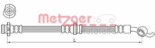 Metzger 4110391 Brake Hose 4110391: Buy near me in Poland at 2407.PL - Good price!