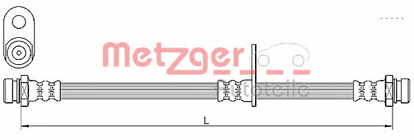 Metzger 4110638 Przewód hamulcowy elastyczny 4110638: Dobra cena w Polsce na 2407.PL - Kup Teraz!