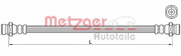 Metzger 4110640 Brake Hose 4110640: Buy near me in Poland at 2407.PL - Good price!