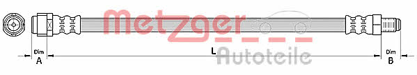 Metzger 4110726 Bremsschlauch 4110726: Kaufen Sie zu einem guten Preis in Polen bei 2407.PL!