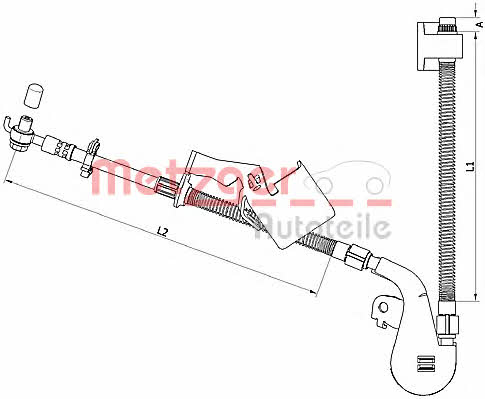 Metzger 4110753 Bremsschlauch 4110753: Kaufen Sie zu einem guten Preis in Polen bei 2407.PL!