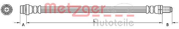 Metzger 4110796 Brake Hose 4110796: Buy near me in Poland at 2407.PL - Good price!