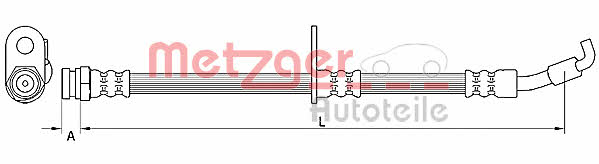 Metzger 4110876 Bremsschlauch 4110876: Kaufen Sie zu einem guten Preis in Polen bei 2407.PL!