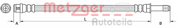 Metzger 4110886 Тормозной шланг 4110886: Купить в Польше - Отличная цена на 2407.PL!