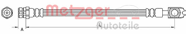 Metzger 4110891 Тормозной шланг 4110891: Отличная цена - Купить в Польше на 2407.PL!