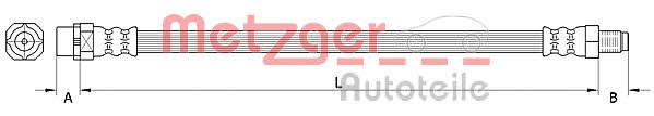 Metzger 4110996 Przewód hamulcowy elastyczny 4110996: Atrakcyjna cena w Polsce na 2407.PL - Zamów teraz!